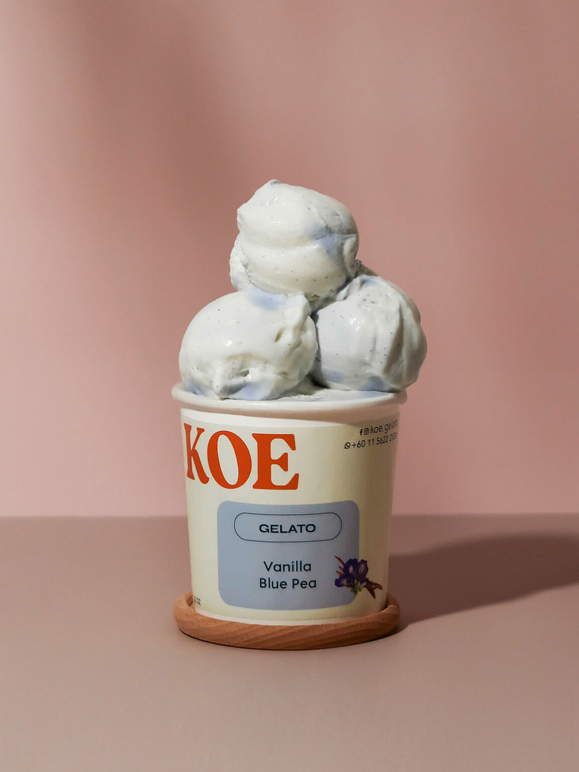 Vanilla Blue Pea Gelato